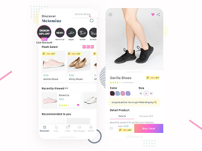 Mobile Shoes E-Commerce App Design design e commerce e commerce app e commerce design e commerce shop ecommerce mobile app mobile app design shoes ui