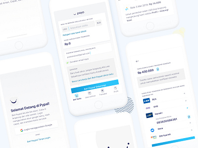 Payo - Beli Paypal : Mobile UI Design blue indonesia mobile app design mockup paypal ui ux