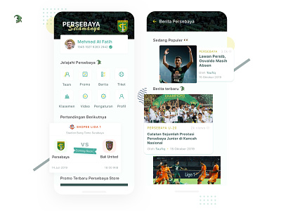 Persebaya Selamanya 🐊 Redesign crocodile football green mobile app design sports ui uidesign uiinspiration uiinspirations ux