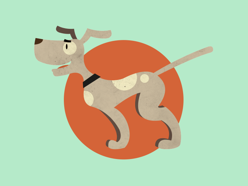 Doggie Fetch dog doggie fetch dog friendly mutt icon illustration playful pointer vector