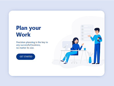 Landing Page for Work Planning