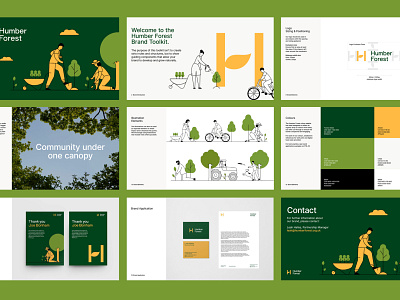 Humber Forest Rebrand branding design graphic design illustration motion graphics