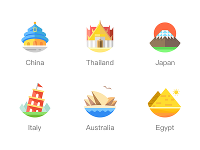 travel app country icon travel