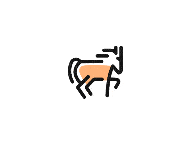 A lively pony animation icon design