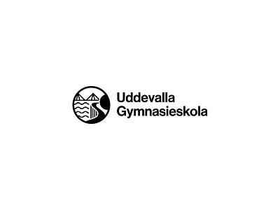 Uddevalla Gymnasieskola colors flat design illustration illustrator logo style guide typography visual identity