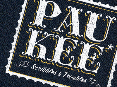 Scribbles & Troubles cover screen print sketch book