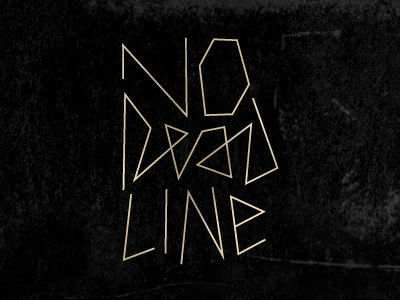 No Dead Line lettering print t shirt typography