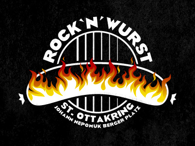 Rock'n'Wurst brand logo sausage