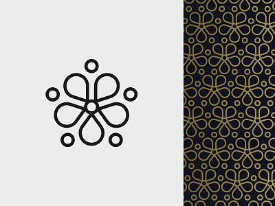 Flower Pattern floral flower icon pattern pentagon