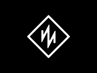 M Logo ambigram audio letter m logo