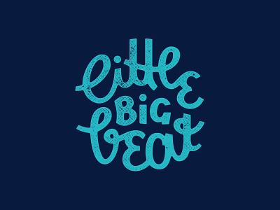 little big beat costumtype handlettering kids lettering