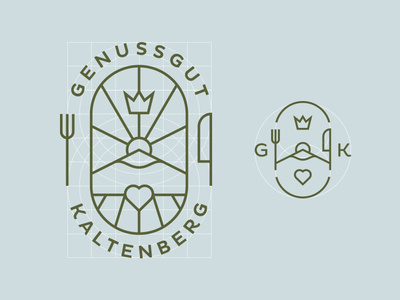 GGK Responsive Logo branding icon illustration line art logo responsive