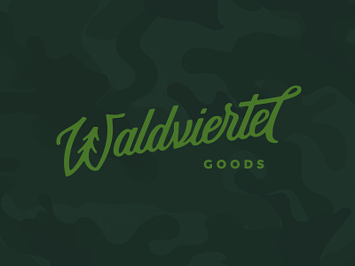 Waldviertel Goods branding customtype forest handlettering lettering logo tree