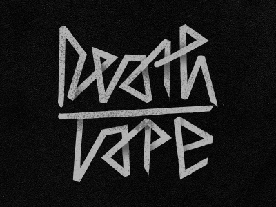 Death Tape line logo tape typo typography