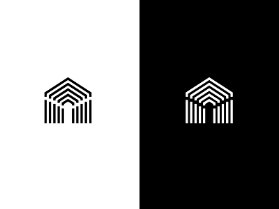 Logo concept (house) for real estate website branding cambodia estate house icon independent mark monogram monument real symbol