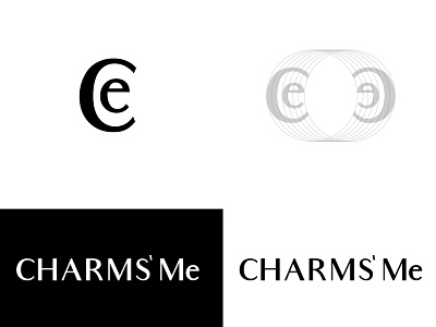Charms' Me - Logo branding celogo design icon logo logotype monogram typogaphy wordmark