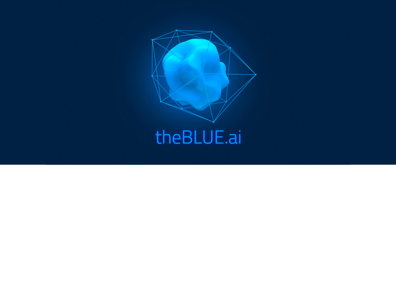 TheBlue.ai - corporate identity corporate branding design identity logo logo 3d