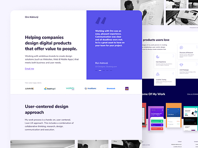 Landing page