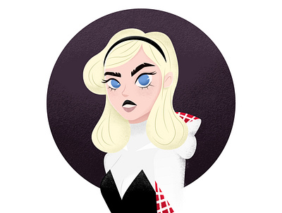 Gwen Stacy digital art illustration