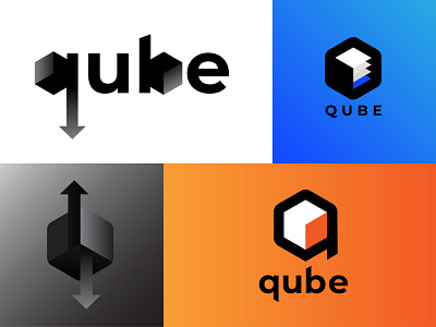 Qube Logo logo logo design concept logodesign logos