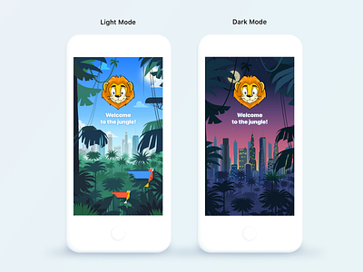 Lingualeo Splash app color courses darkmode english flat illustraion ios jungle mobile app splash splashscreen start