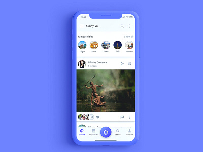 Travel Social media IOS app ios mobileappdesign ui uidesign uiux userinterface ux uxdesigner