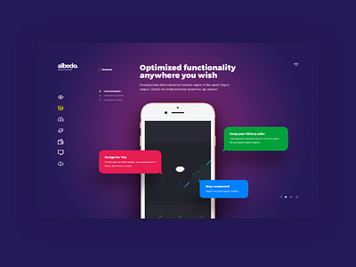 Mobile app Landing page