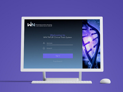 Win - Consortium Clinical Trials System website design design system website