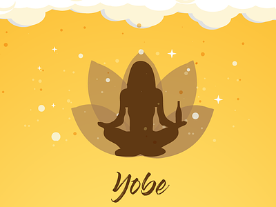 Yobe beer branding yoga
