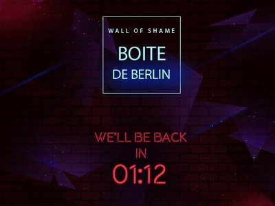 Boite de Berlin Countdown berlin countdown drink neon neon light night