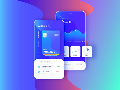 Wallet & Pay Ui / Ux Project analytics analytics chart analytics dashboard app credit cards dailyui financial app ui ux