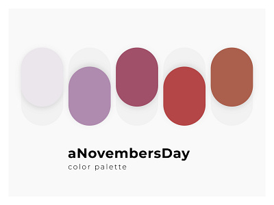 A November's Day - Color palette