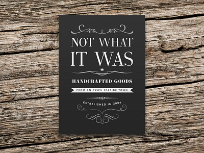 Not What It Was Logo nwit vintage wood