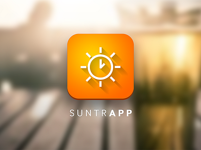 Suntrapp Concept app beer clock concept flat garden icon ios shine sun time