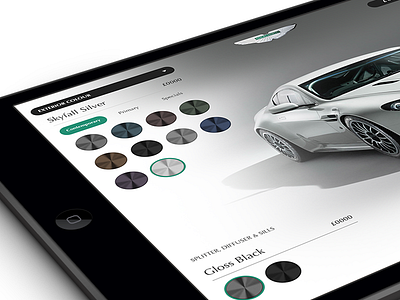 Car Configurator app car configure ipad responsive web website