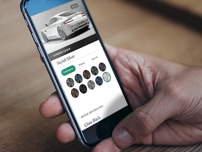 Car Configurator app apple automotive car configurator configure iphone mobile responsive