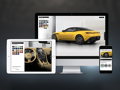 Aston Martin DB11 Configurator application aston car configurator db11 desktop martin mobile online responsive tablet