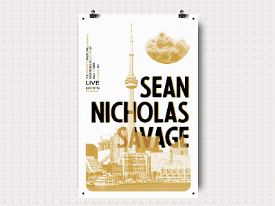 09.14.18 1 hour challenge concert music poster sean nicholas savage toronto