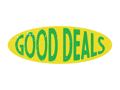 Good Deals 56th street deal good good deals green grocery money oval price sticker texture yellow