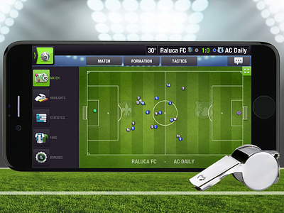 Game app - presentation app football game gaming mobile presentation