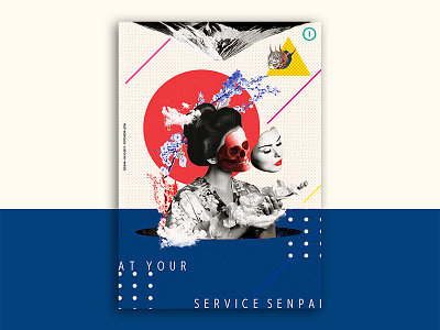 PROJECT POSTERS - Geisha geisha girl graphic design japan poster surrealism