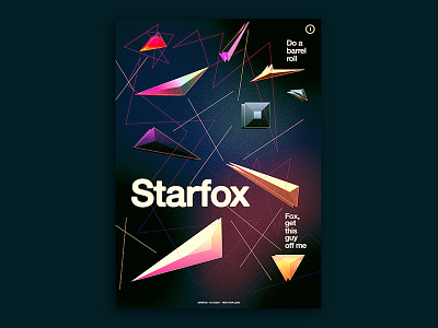 PROJECT POSTERS - Starfox games graphic design nintendo posters retro starfox
