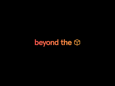 Beyond The Box Logo apercu beyond the box bold box branding branding design color contrast design gradient logo type typography