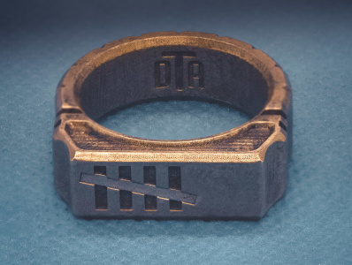 5 Things a Day 3d art 3d printing brass designed to awaken dta ring