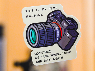 Time Machine - Sony a7 affinity camera designer photography sony soupcan13 sticker stickers vinyl