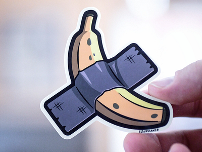 Tapenana affinity designer art banana slaps soupcan13 sticker sticker art vector art vinyl