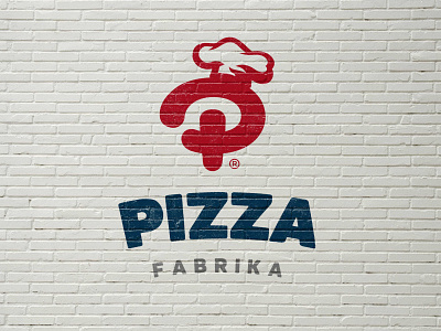 Pizza Fabrika Logo Concept branding design graphic design identity logo logo design logo pizza logotype mark pizza pizza fabrika pizzeria restaurant symbol