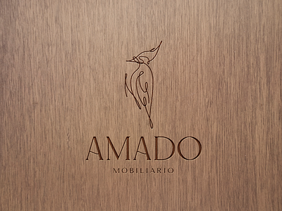 Amado Mobiliario Logo design amado mobiliario branding design exclusive furniture furniture graphic design handmade furniture identity logo logotype mark symbol