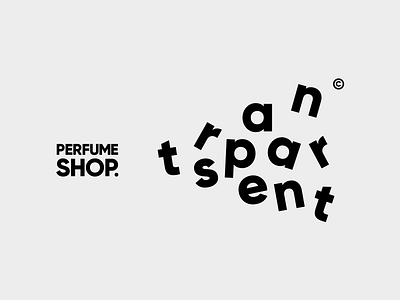 Transparent Perfume Shop Logo Design