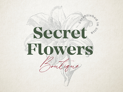 Secret Flowers Boutique | Logo design